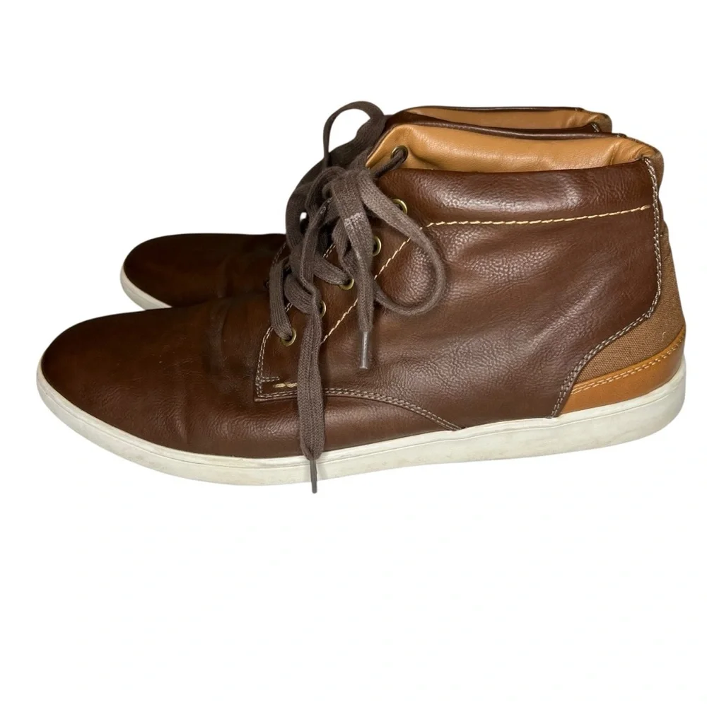 Steve Madden Mens Size 10 Frazier Brown High Top Ankle Boots Shoes Casual Work